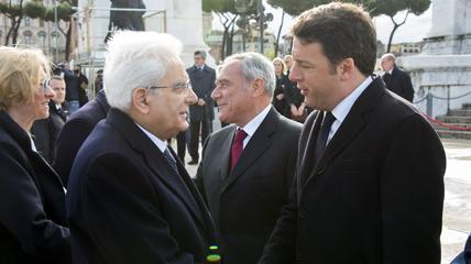 renzi mattarella altare