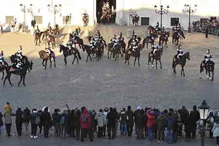 cc corazzieri Cambio Guardia Quirinale