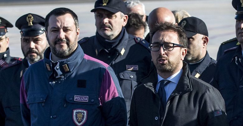 salvini-bonafede-polizia zia (foto web)