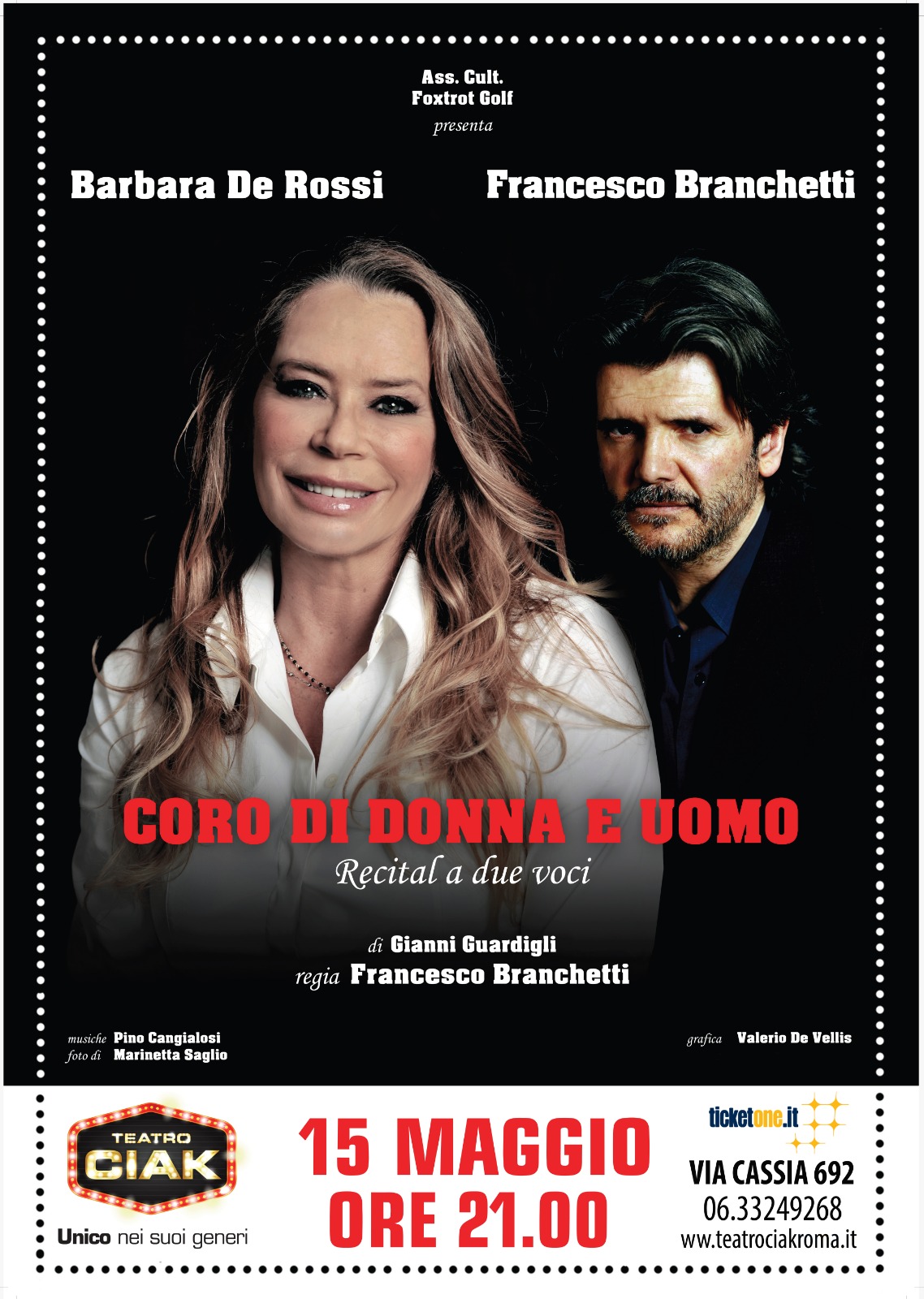 teatro-Coro di donna e uomo locandina