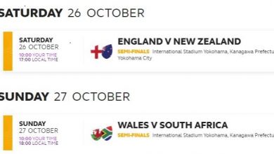 Rugby - semifinali RWC2019