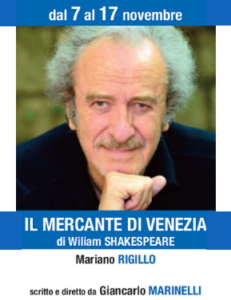 teatro ghione - Mariano Rigillo Il mercante venezia 2019