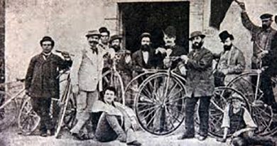 ciclismo gara Firenze Pistoia 1870 (Foto web)