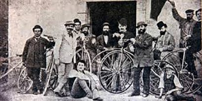 ciclismo gara Firenze Pistoia 1870 (Foto web)