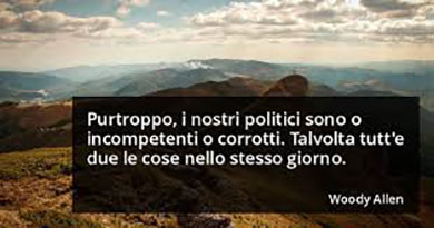 politici incompetenti woody allen (foto web)