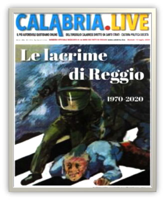 Le lacrime di reggio - copertina 2020