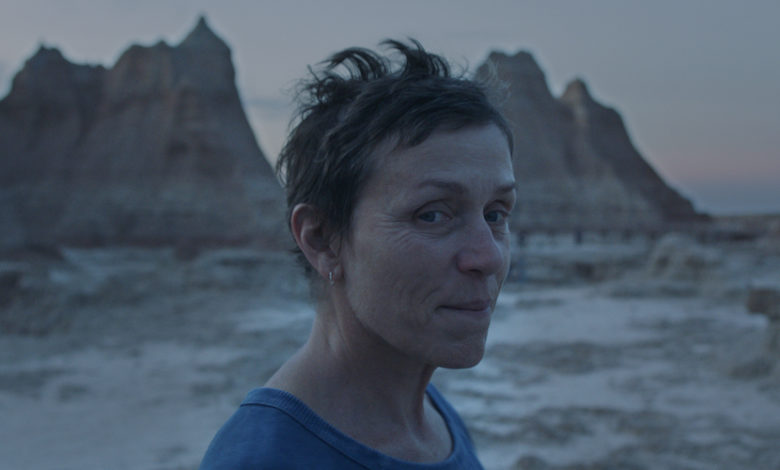 cinema Nomadland, Frances McDormand