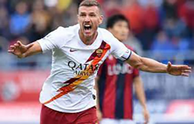 calcio-Dzeko - roma (foto archivio web)