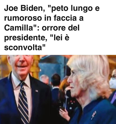 Pietrell - peto -Biden- camilla (foto web)