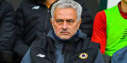 Pasquinaldo Mourinho Roma 12.02.2022 (foto web)