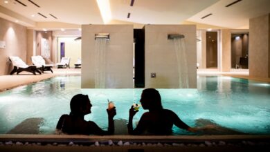 Piscina interna della SPA VSPA ROMA Hotel Villa Pamphili gestita dall'azienda italiana BF WELLNESS