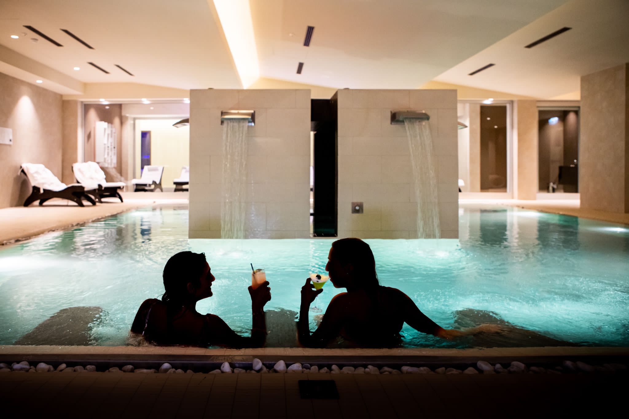 Piscina interna della SPA VSPA ROMA Hotel Villa Pamphili gestita dall'azienda italiana BF WELLNESS