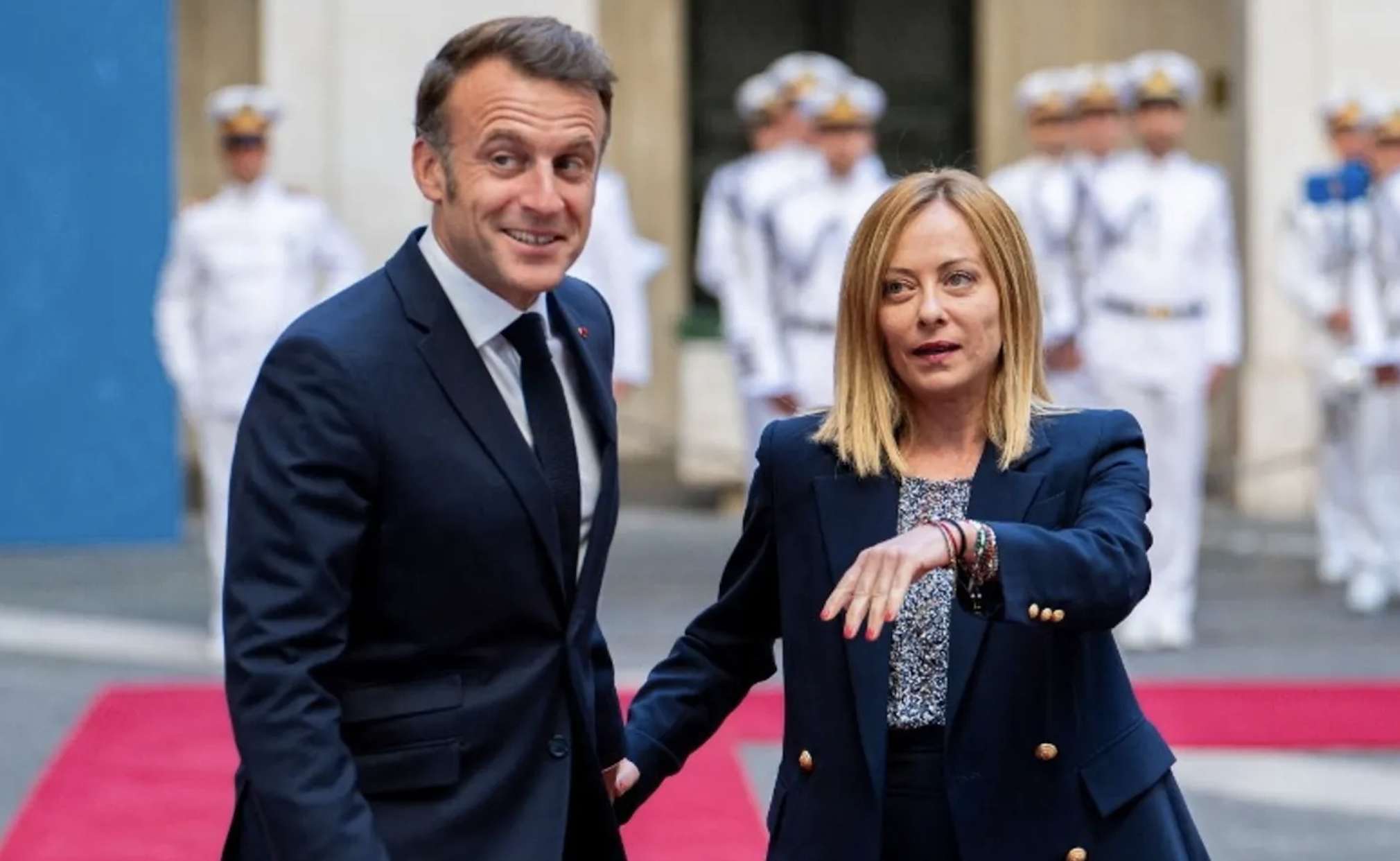 macron e meloni