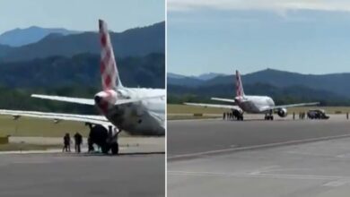 Incidente allaeroporto di Orio al Serio le immagini