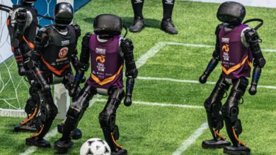 Prima partita di calcio tra robot