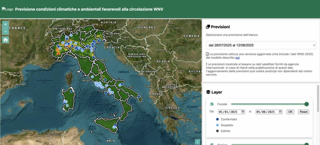 mappa-virus-nilo-zanzara-killer - attualita.it La mappa che identifica le zone dove la zanzara killer è presente con il virus West Nile