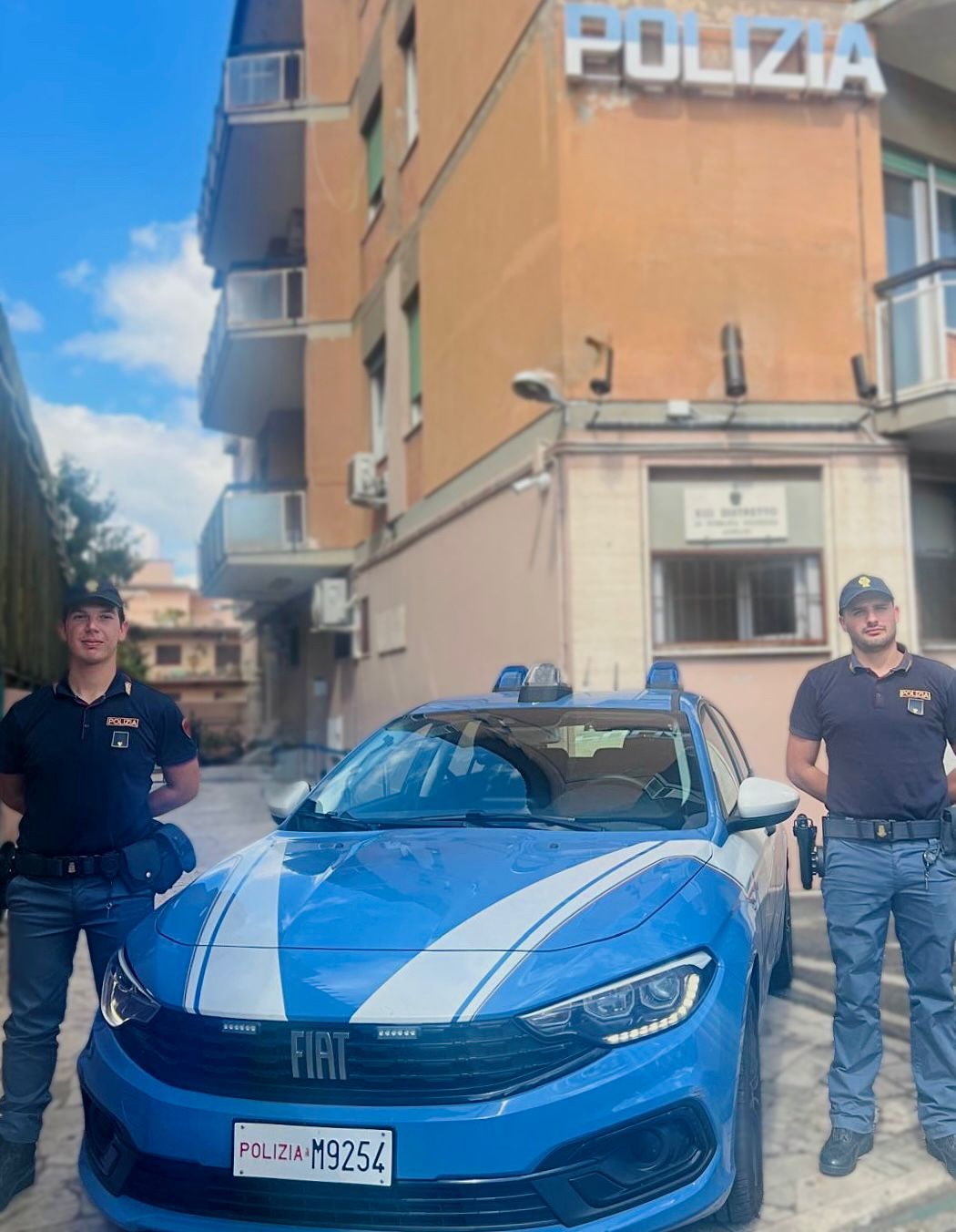 I poliziotti Flavio e Matteo