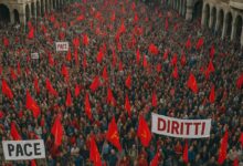 Sciopero oggi: un fiume umano