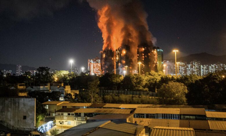Incendio grattacieli Hong Kong