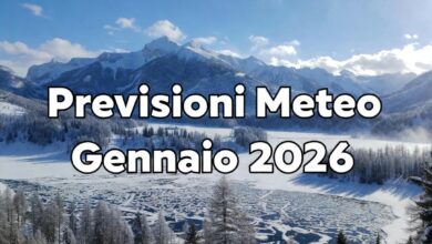 Previsioni meteo Italia gennaio 2026