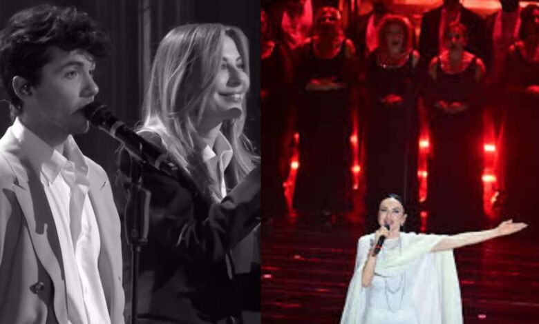 Fulminacci e Francesca Fagnani e Arisa con il Coro del Teatro Regio di Parma a Sanremo 2026