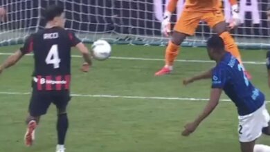 Fallo di mano chiarissimo del Milan nel derby contro l'Inter