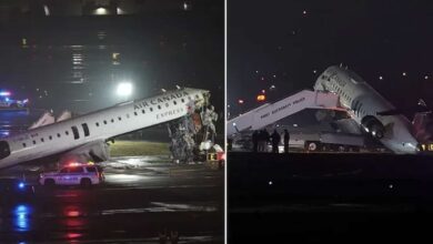 Tragedia all'aeroporto LaGuardia di New York scontro tra aereo Air Canada e mezzo dei pompieri1