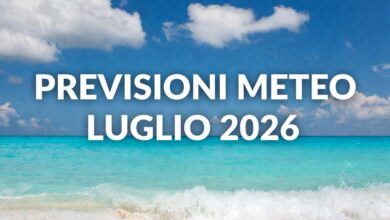 Meteo luglio 2026 in Italia